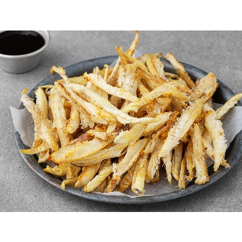 [GOMGOM]Korean Roasted Dried Pollock Strips with Sauce 240g 곰곰 먹태채 소스 세트 240g