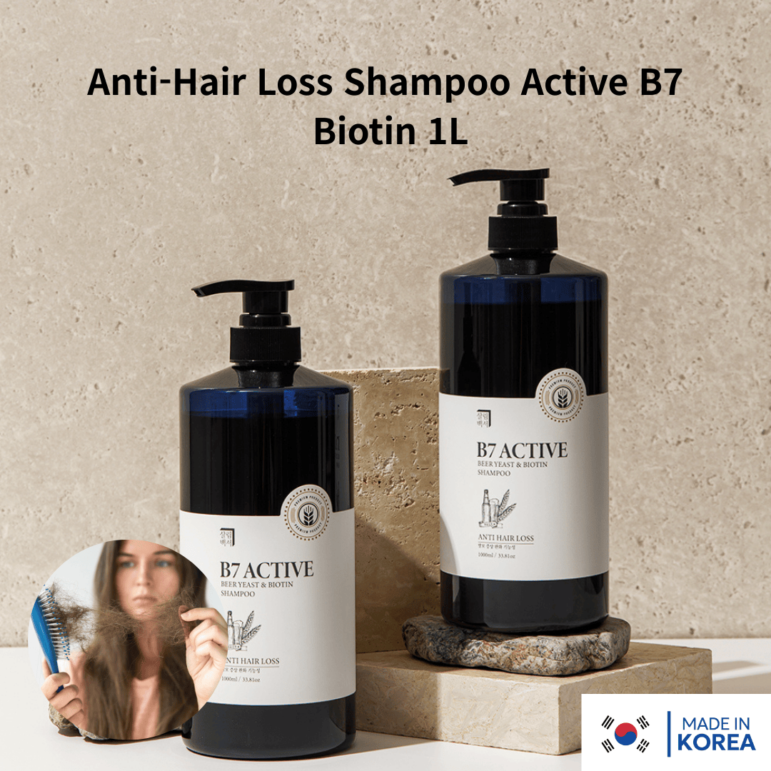 [Sallim Baekseo] Anti-Hair Loss Shampoo Active B7 Biotin 1L 살림백서 탈모 샴푸 엑티브B7 맥주효모 앤 비오틴 1L