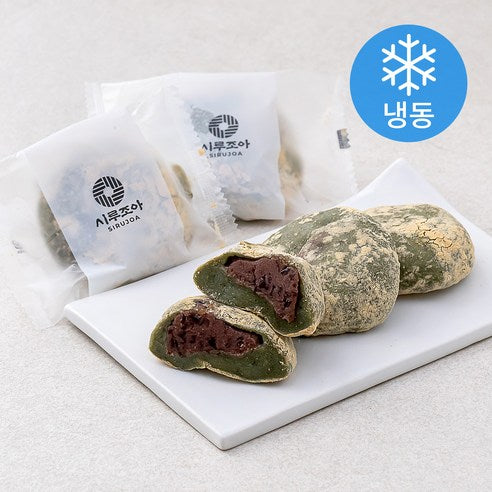 [Sirujoa] Unhardened Mugwort Cucumber Rice Cake 600g (60g x10ea) / 시루조아 굳지않는 쑥오쟁이떡 600g 10개입