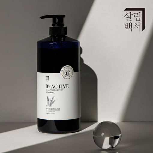 [Sallim Baekseo] Anti-Hair Loss Shampoo Active B7 Biotin 1L 살림백서 탈모 샴푸 엑티브B7 맥주효모 앤 비오틴 1L