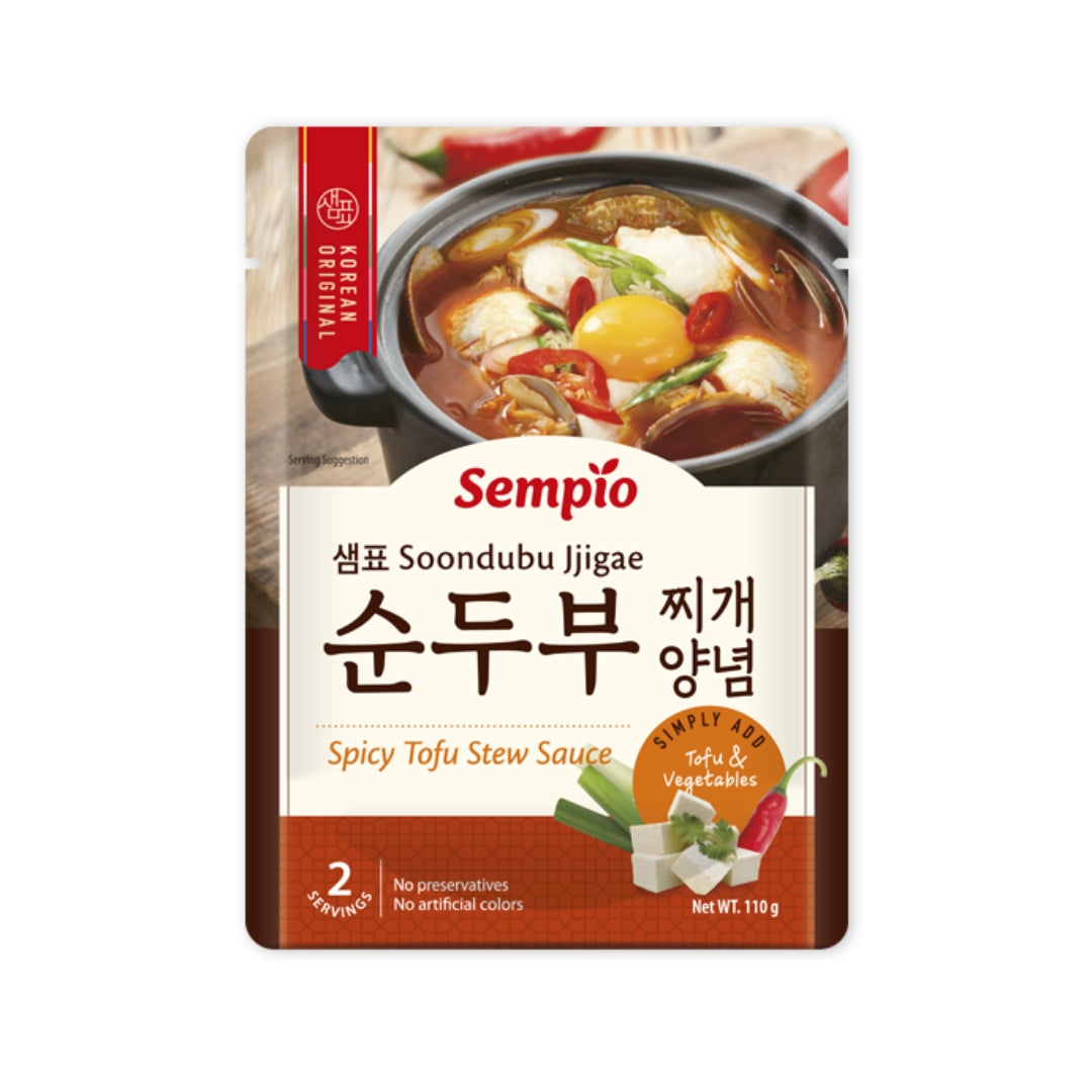 [Sempio] Soondubu Jjigae Sauce Spicy Tofu Stew Sauce 110g (2 Servings) / 샘표 순두부 찌개양념 2인분 110g