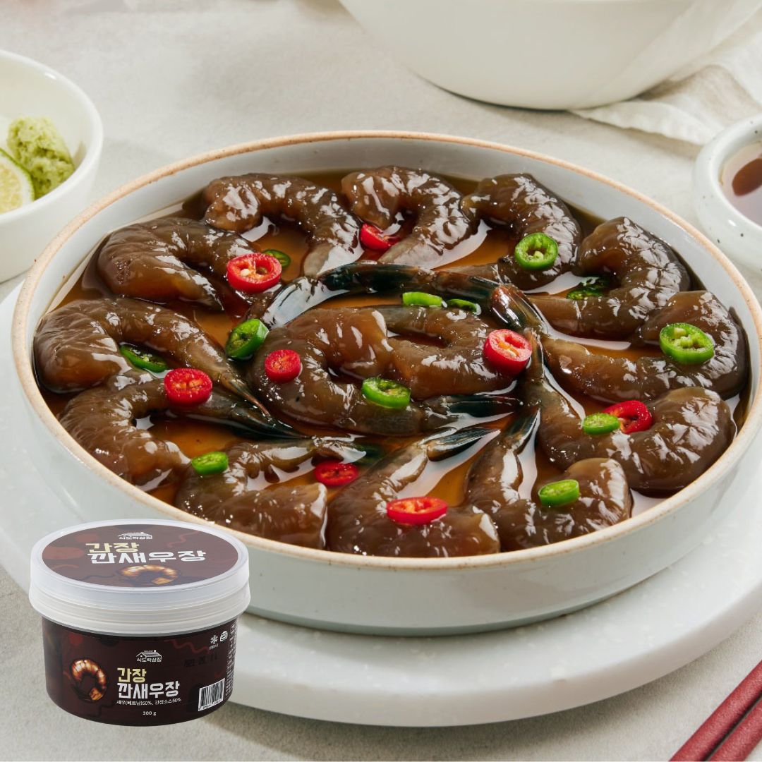 [Sikdorak] Soy Sauce Shrimp 300g 식도락 간장 깐새우장 300g