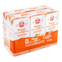 [Seoul Milk] Sterilized Milk Mango Flavored 190ml*6Packs / 서울우유 망고맛 190ml*6개