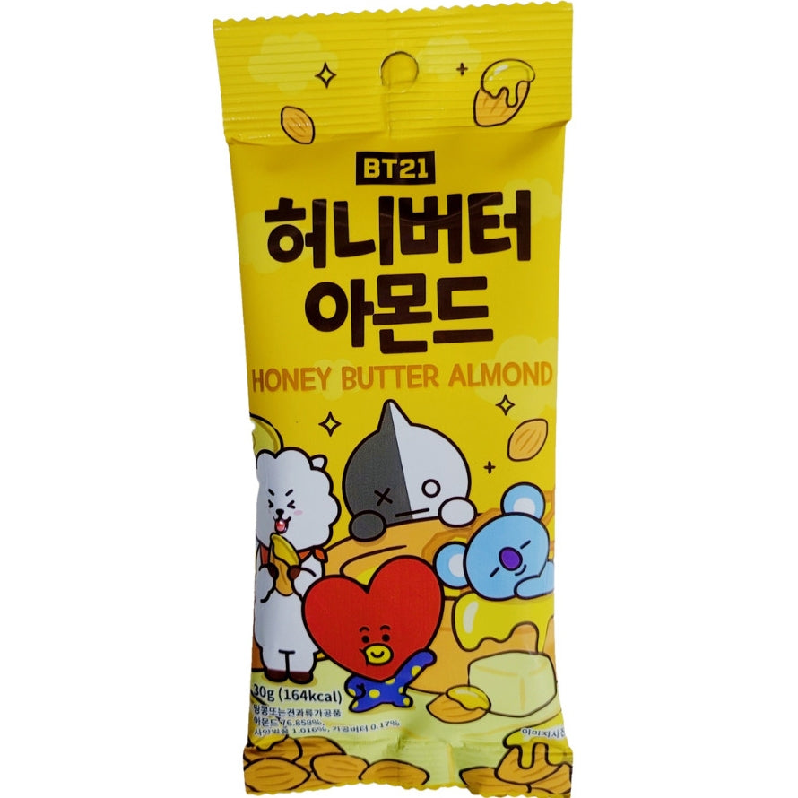 BT21 Honey Butter Almond Peanuts 30g 허니버터아몬드땅콩 30g