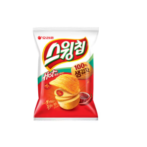 Orion Swing Chip Gochujang Stir-fried Flavor 60g Spicy Korean Potato Chips/ 오리온 스윙칩 볶음 고추장맛 60g