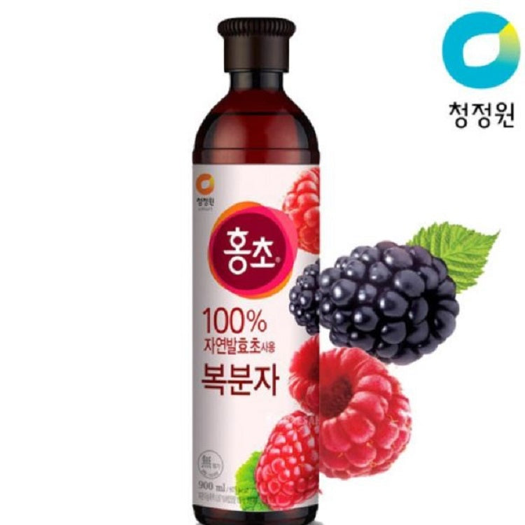 CJW Hongcho black raspberry 900ml /청정원 홍초 복분자 900ml