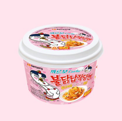[Samyang] Carbo Buldak Hot Chicken Glass Noodle 164.5g / 삼양 까르보 불닭납작당면 164.5g