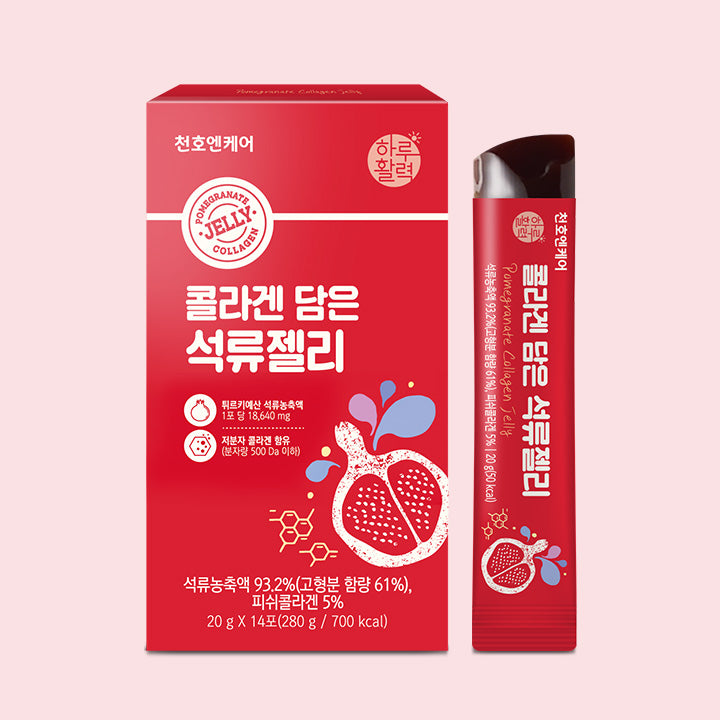 [CHUNHO N CARE] Pomegranate Collagen Jelly 1 Box (10ml * 30Sticks) / 천호엔케어 콜라겐 담은 석류젤리 1박스(30포)