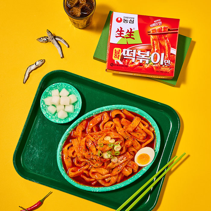 [Nongshim] Saengsaeng Flat Tteokbokki Noodles 258G / 농심 생생납작떡볶이면 258G