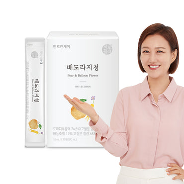 [CHUNHO N CARE] Pear & Balloon Flower Stick 1 Box (10ml * 30Sticks) / 천호엔케어 배도라지청 1박스(30포)