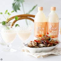 [Woorisul] Peach Makgeolli Rice Wine 750ml(Alc 5%) / 우리술 톡쏘는 복숭아 막걸리 750ml(Alc 5%)