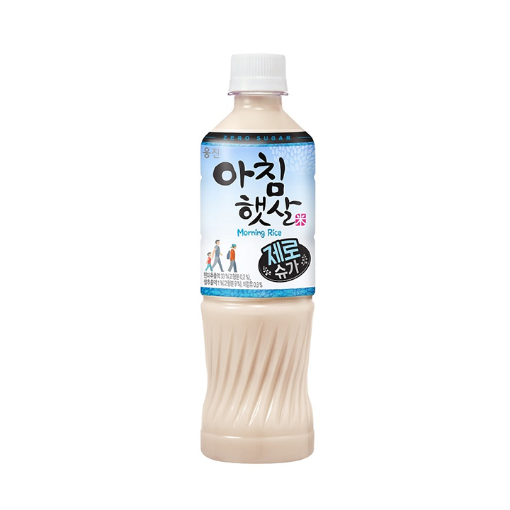 [Woongjin] Morning Rice Korean Rice Milk Achim Haetsal Sugar Zero 500ml / 웅진 아침햇살 제로 슈가 500ml