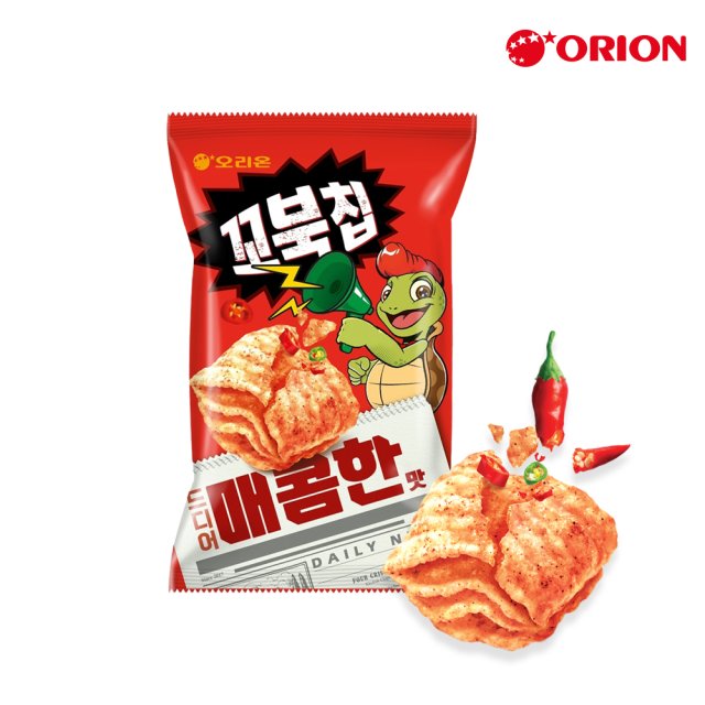 Turtle Potato Chips Corn Soup Spicy taste 꼬북칩 매콤한맛 80g