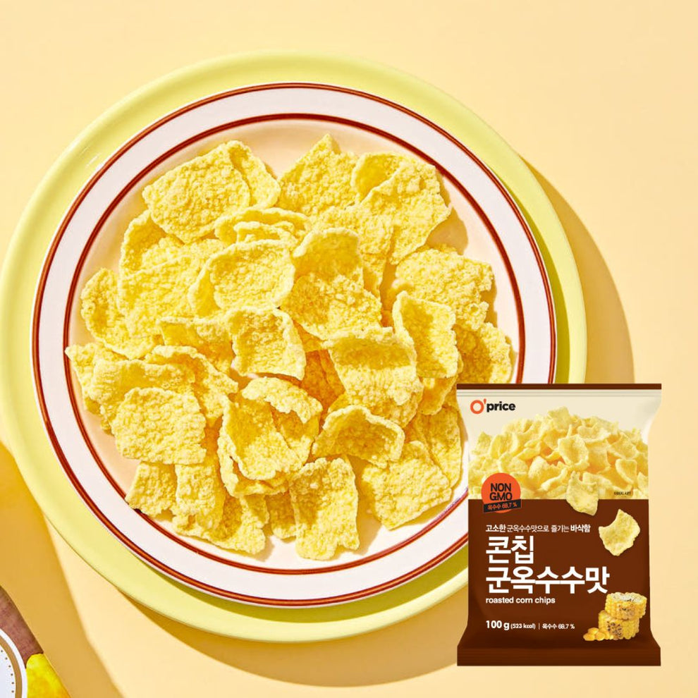 [Oprice] Roasted Corn Chips 100g / 오프라이스 콘칩 군옥수수맛 100g – leemart