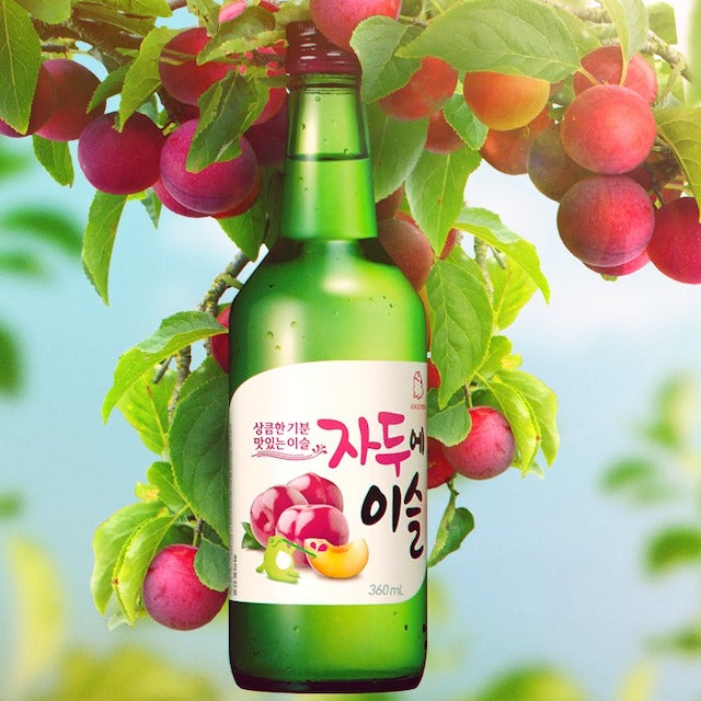 Jinro plum soju 360ml / 진로 자두에 이슬 360ml