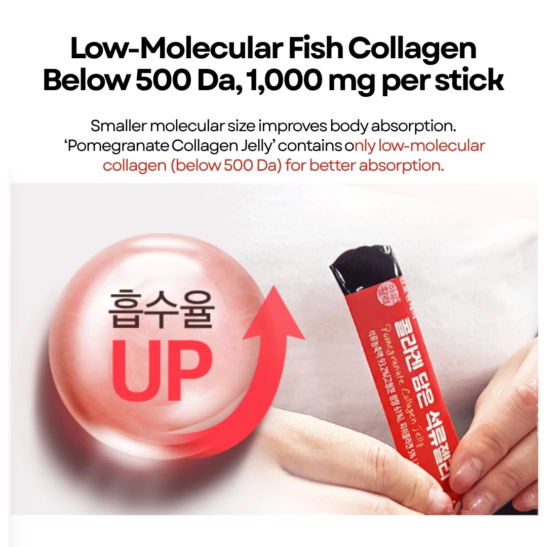 [CHUNHO N CARE] Pomegranate Collagen Jelly 1 Box (10ml * 30Sticks) / 천호엔케어 콜라겐 담은 석류젤리 1박스(30포)