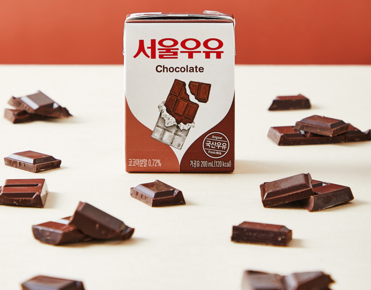 Seoul Milk Sterilized Seoul Milk Chocolate Flavored 200ml x 24 packs  /서울 우유 초코맛 200ml x 24 팩