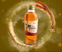 Ebiche Korean Ginseng Drink with root gold 120ml/12ea/이비채 홍삼액에 인삼이 뿌리채 120ml/12개입