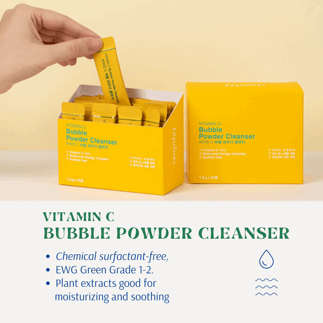 [Jejuindi] Vitamin C Bubble Powder Cleanser 30ea / 비타민C 버블 파우더 클렌저 30ea