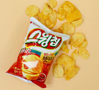 Orion Swing Chip Gochujang Stir-fried Flavor 60g Spicy Korean Potato Chips/ 오리온 스윙칩 볶음 고추장맛 60g