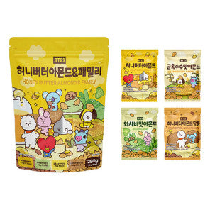 [BT21] Honey Butter Almond Family 250g / BT21 허니버터아몬드&패밀리 250g