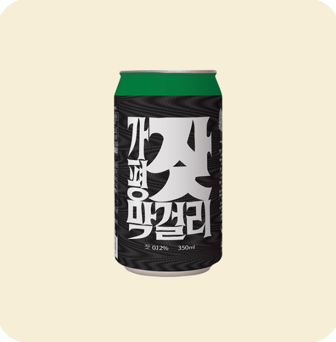 Woorisul Pine Nuts Makgeolli Rice Wine Can 350ml(Acl 6%) /우리술 가평 잣 막걸리 캔 350ml(Acl 6%)