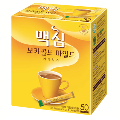 Dongsuh Maxim Mocha Gold Mild Coffee 12g x 50 sticks/ 동서 맥심 모카 골드 마일드 12gx50개입