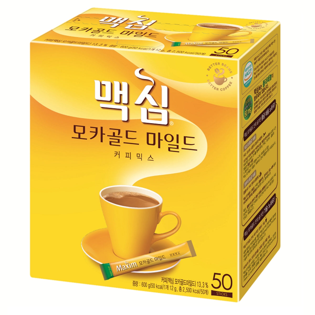 Dongsuh Maxim Mocha Gold Mild Coffee 12g x 50 sticks/ 동서 맥심 모카 골드 마일드 12gx50개입