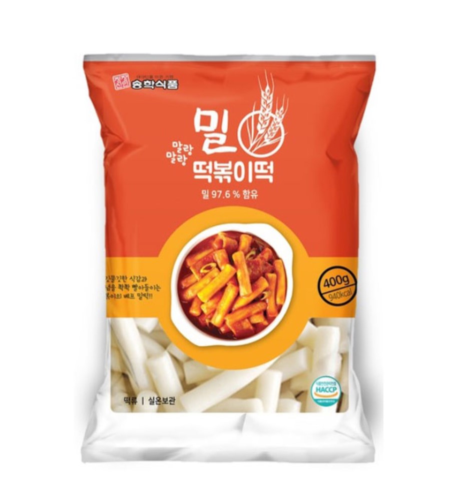 Songhak Wheat Tteokbokki Rice cake 400g/송학 밀 떡볶이떡 400g leemart
