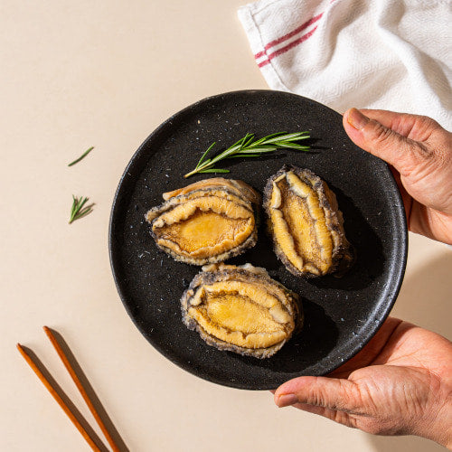 [Suhyup] 100% Korean Premium Abalone in Shell (3pcs) Fully Cleaned & Steamed (Ready-to-Eat)