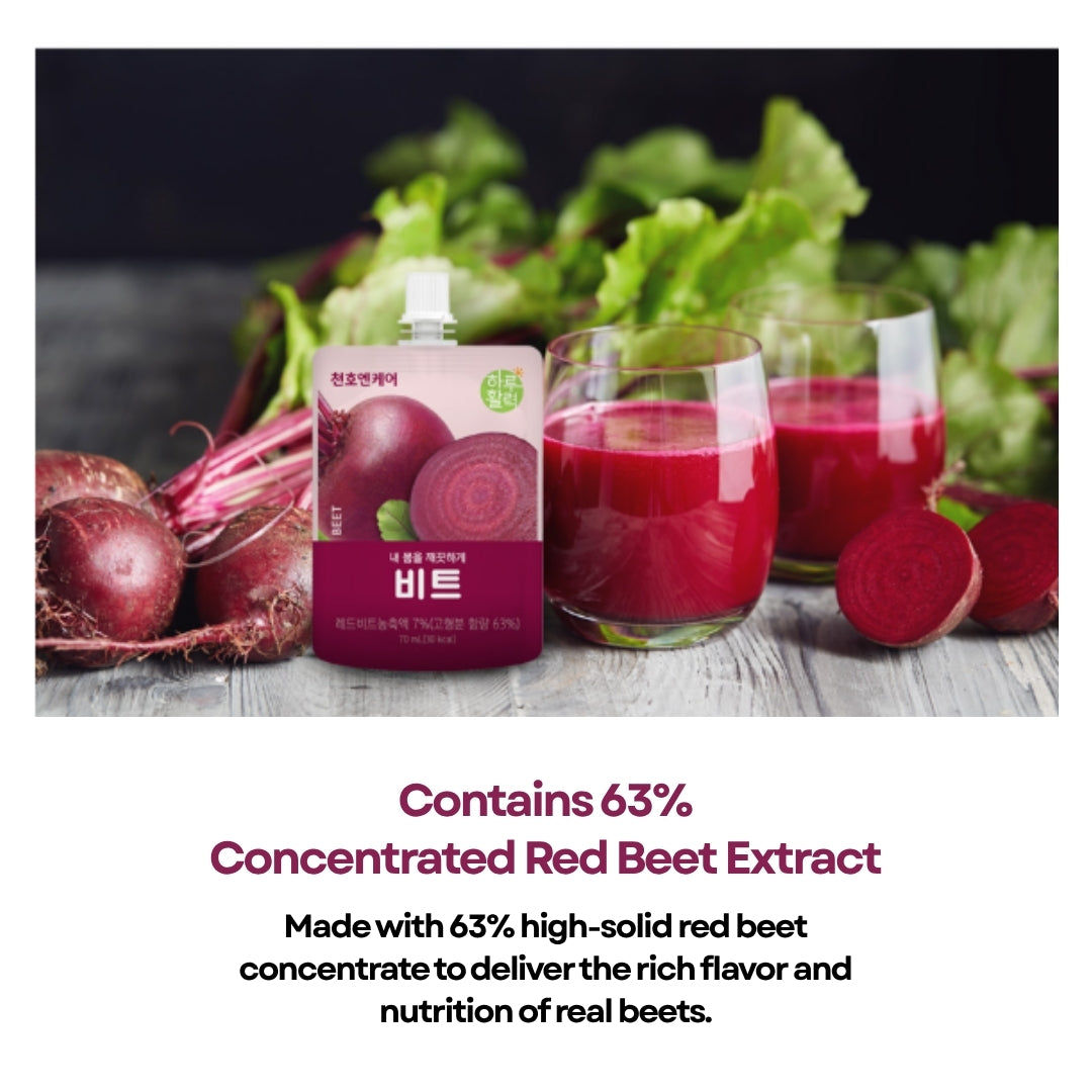 [CHUNHO N CARE] Beet Juice 1 Box (70ml*30pack) / 천호엔케어 하루활력 비트주스 1박스(30포)