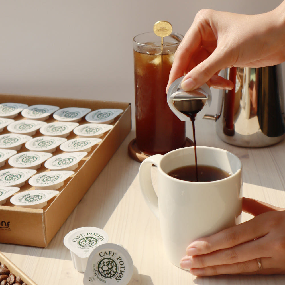 [KONF]Cafe Portion Americano Hazelnut Liquid Coffee Capsules 20ml (30pcs) 코엔에프 카페포션 아메리카노 헤이즐넛 액상캡슐커피 20ml (30개)
