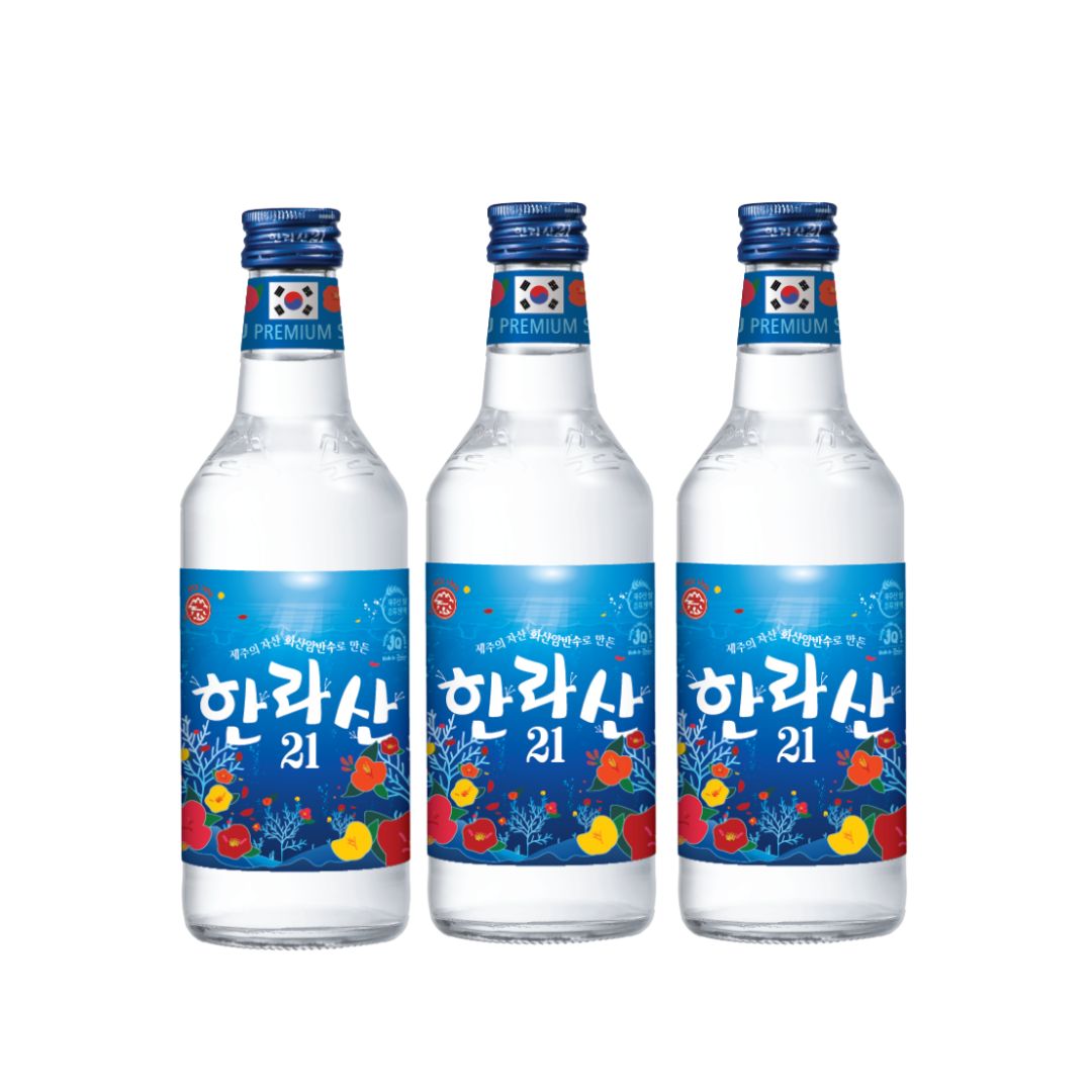 [9.9 Special Promotion][2+1]Jeju Hallasan Premium Soju (Original (21% Alc) / Zero Sugar(16% Alc))