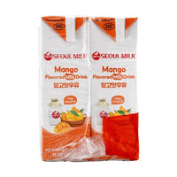[Seoul Milk] Sterilized Milk Mango Flavored 190ml*6Packs / 서울우유 망고맛 190ml*6개