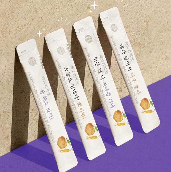 [CHUNHO N CARE] Pear & Balloon Flower Stick 1 Box (10ml * 30Sticks) / 천호엔케어 배도라지청 1박스(30포)
