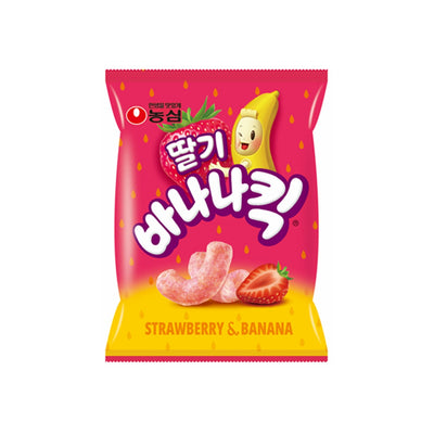 Nongshim Strawberry Banana Kick Snack 60g/농심 딸기 바나나킥 60g