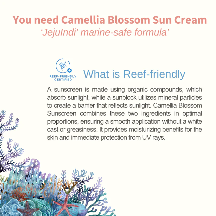 [Jejuindi] Camellia Blossom Sun Cream 50ml / 카멜리아 블러썸 선 크림