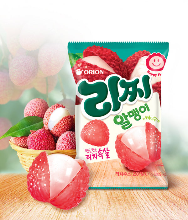 Orion Lychee Jelly 67g/오리온 리찌알맹이 젤리 67g