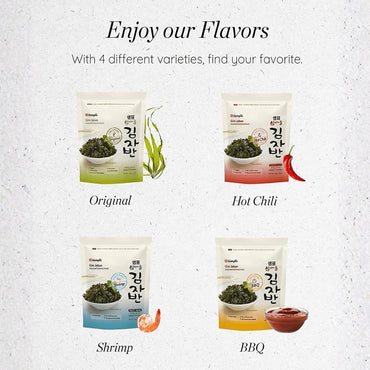 [Sempio] Crispy Seaweed Snack Shrimp Flavor 50g / 샘표 섬마을 바삭바삭 김자반 해물맛 50g
