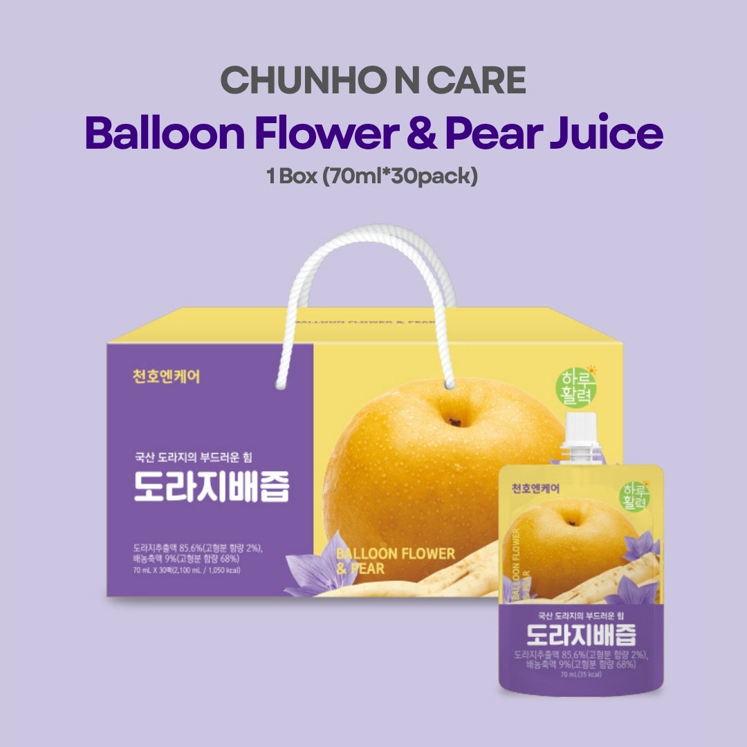[CHUNHO N CARE] Balloon Flower & Pear Juice 1 Box (70ml*30pack) / 천호엔케어 하루활력 도라지배즙 1박스(30포)