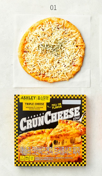 [Ashley] Crunch Cheese Edge Triple Cheese Pizza 385g / 애슐리 크런치즈엣지 트리플치즈피자 385g