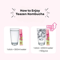 [SG Stock] TEAZEN Kombucha 10 Flavors (10T) / Korean Authentic Probiotic Drink | Slimming Iced Tea | Zero Sugar | Low calorie