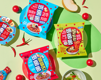Nongshim Baehongdong Cold Bibim Noodles pack 128gx4ea/ 농심 배홍동 칼빔면 팩 128gx4개입입