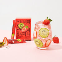 [Aroma Ville]Stevia Kombucha(Lemon/Strawberry Kiwi/Pineapple Passion Fruit) 5g × 10 stick 스테비아 콤푸차 (레몬/딸기키위/파인애플 패션후르츠)