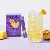 [Aroma Ville]Stevia Kombucha(Lemon/Strawberry Kiwi/Pineapple Passion Fruit) 5g × 10 stick 스테비아 콤푸차 (레몬/딸기키위/파인애플 패션후르츠)