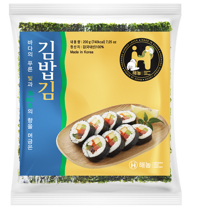 HN Seaweed Gimbap 200gx100pcs /해농 김밥김 200gx100매