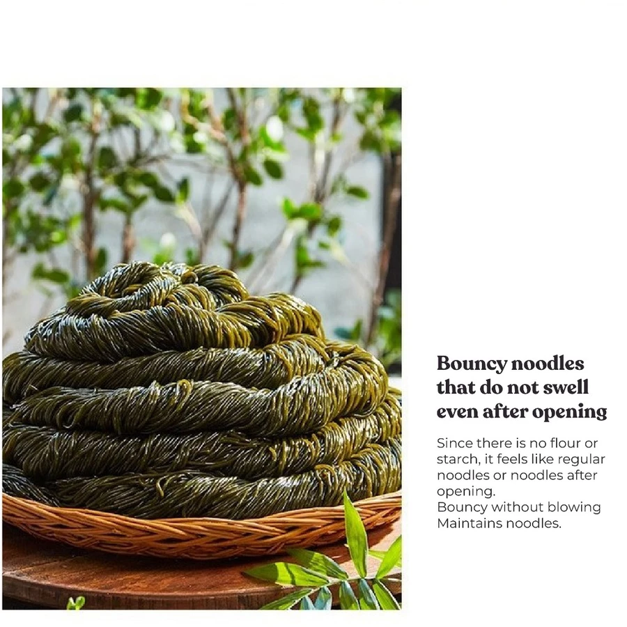 [Haechomiin] SEAWEED NOODLES With Soba/Bibim Sauce / 9Kcal Low-Calories Vegan