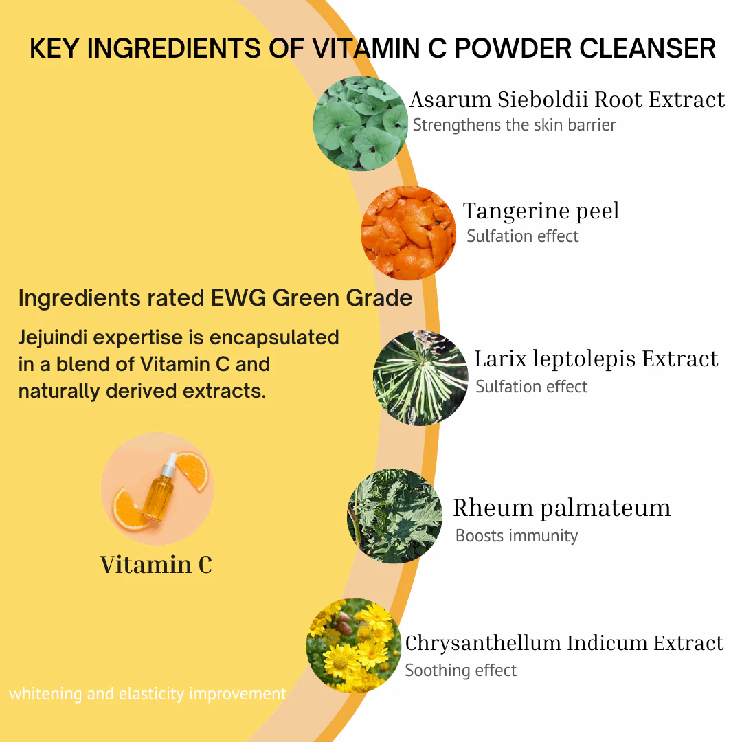 [Jejuindi] Vitamin C Bubble Powder Cleanser 30ea / 비타민C 버블 파우더 클렌저 30ea