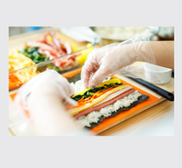 Gimbap Silicon Mat Maker Kit Rice Roll DIY Mold Kitchen Roller Rice Paddle / 실리콘 김밥말이