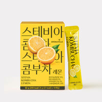 [Aroma Ville]Stevia Kombucha(Lemon/Strawberry Kiwi/Pineapple Passion Fruit) 5g × 10 stick 스테비아 콤푸차 (레몬/딸기키위/파인애플 패션후르츠)
